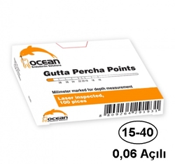 Ocean - Ocean 15-40 No 0.06 Açılı Gutta Percha Points